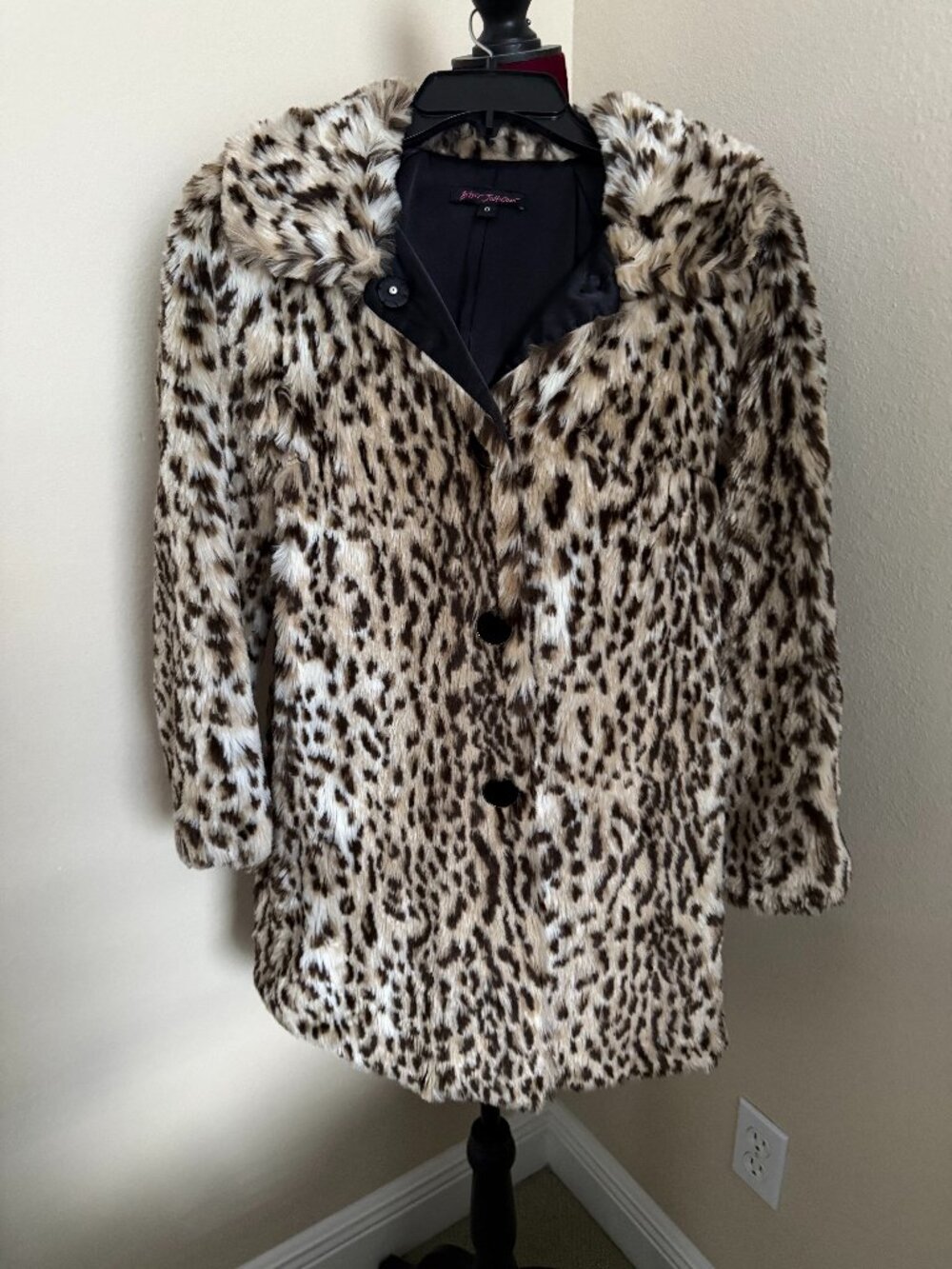 Betsey Johnson Leopard Print Coat